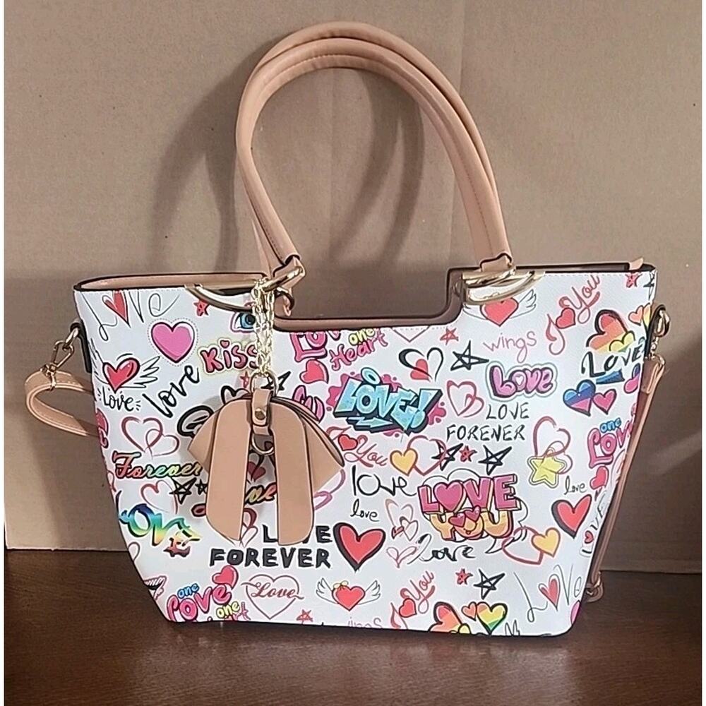 "Love Forever" Classic Fashion: 3 Piece Set Vegan Leather